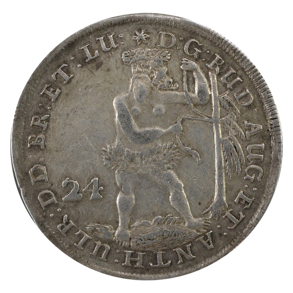 German States 1696 Brunswick-Wolfenbuttel 24 Mariengrochen EF-AU (EF45) $