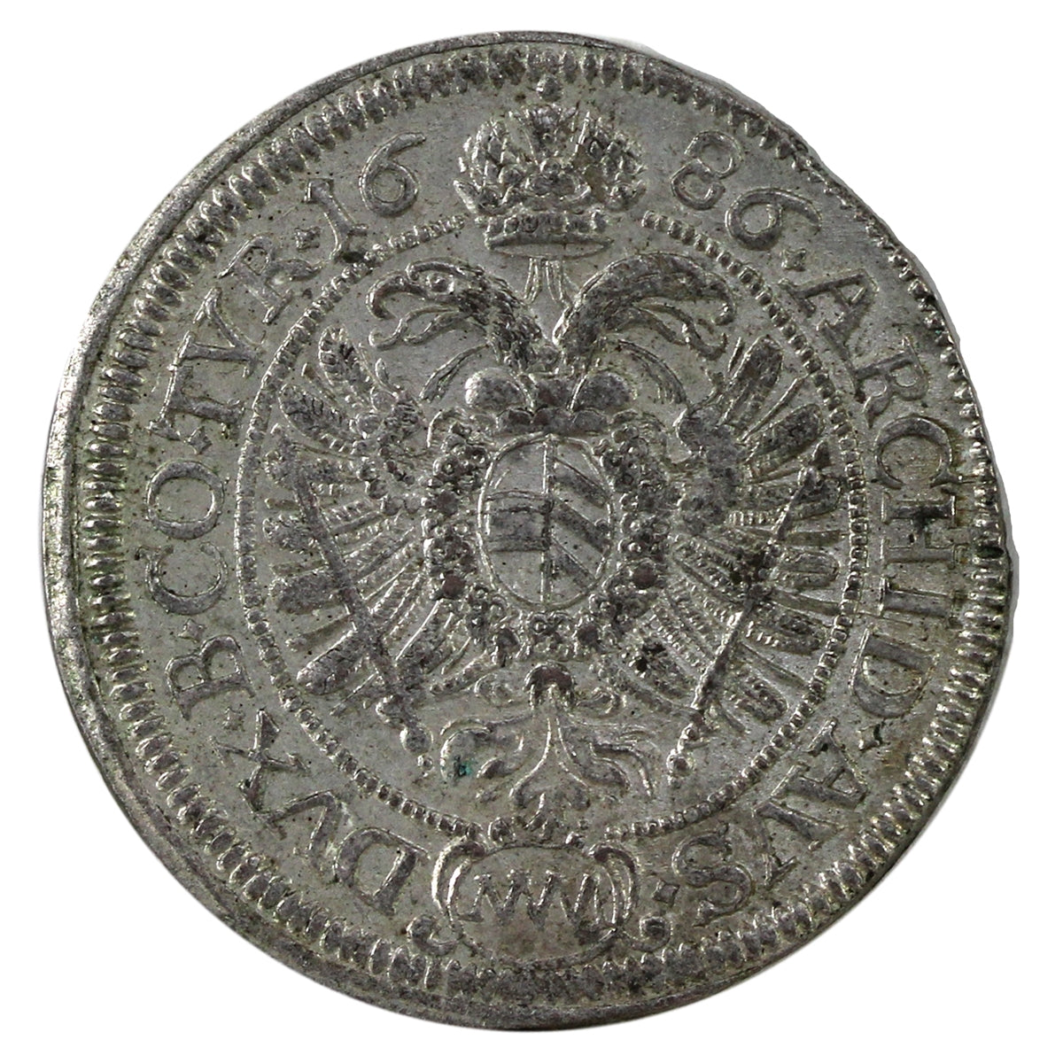 Austrian Empire 1686 Leopold I 6 Kreuzer Brilliant Uncirculated (MS63) $