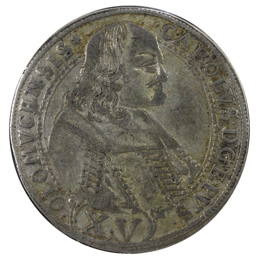 Austrian States 1694 Olm&uuml;tz 15 Kreuzer Extra Fine (EF-40) $