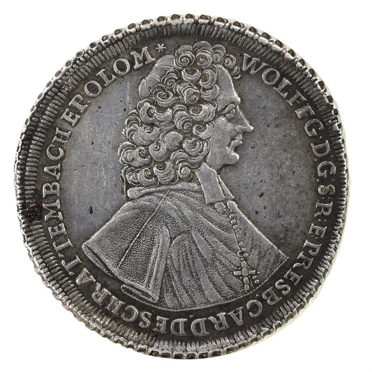 Austrian States 1722 Wolfgang Olm&uuml;tz Thaler Extra Fine + (EF-40+) $