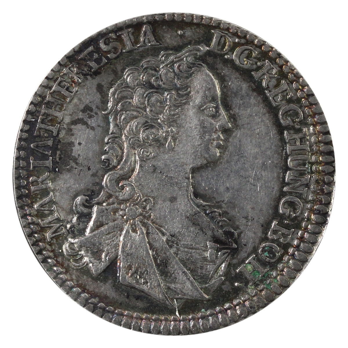 Austrian Empire 1744 1/4 Thaler Almost Uncirculated (AU-50) $