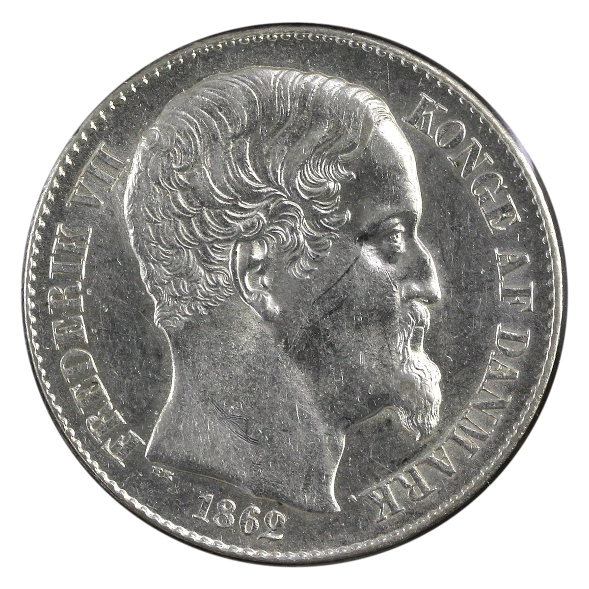 Danish West Indies 1862 20-cents AU-UNC (AU55) $