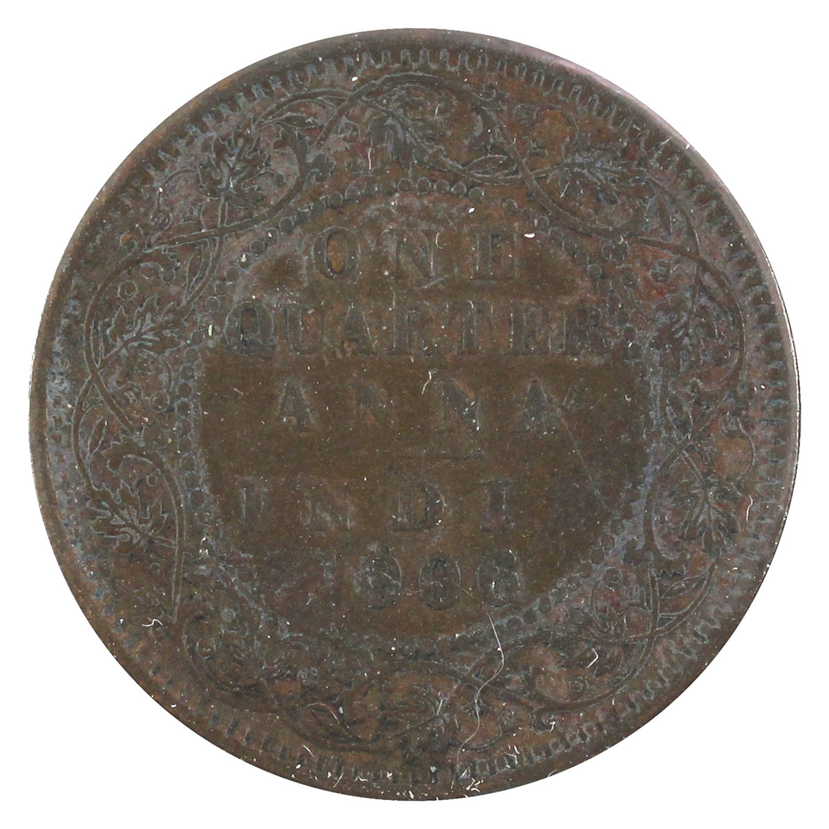 India 1906 1/4 Anna Extra Fine (EF40)