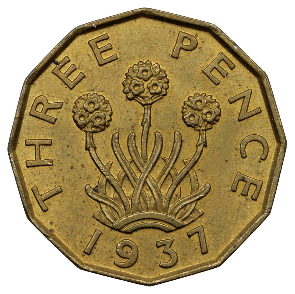 Great Britain 1937 12-Sided 3 Pence Uncirculated (MS60)
