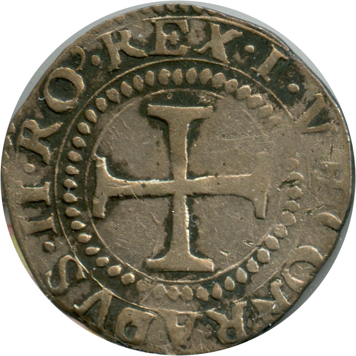 Italy 1586 Genoa 3.1 Gram Billon VF-EF (VF30) $