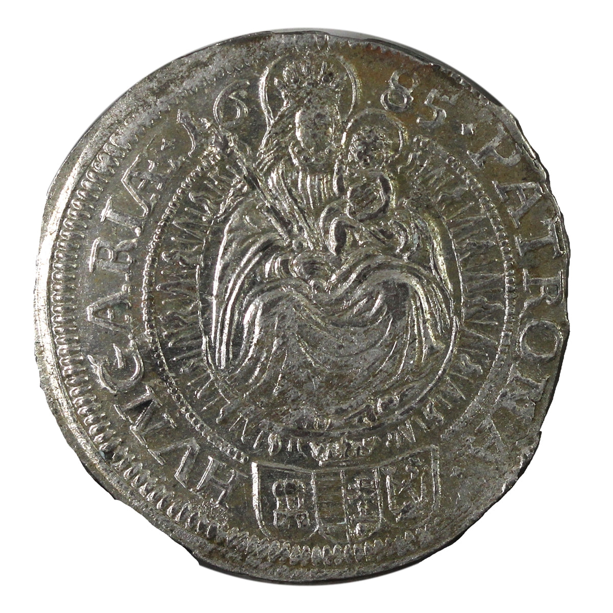 Hungary 1685 Leopold I 6 Kreuzer UNC+ (MS-62) $