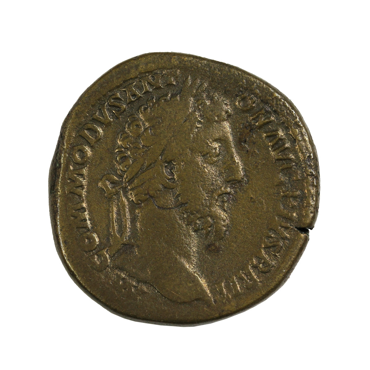Ancient Rome 184AD Commodus Brass Sestertius Very Fine (VF30) $