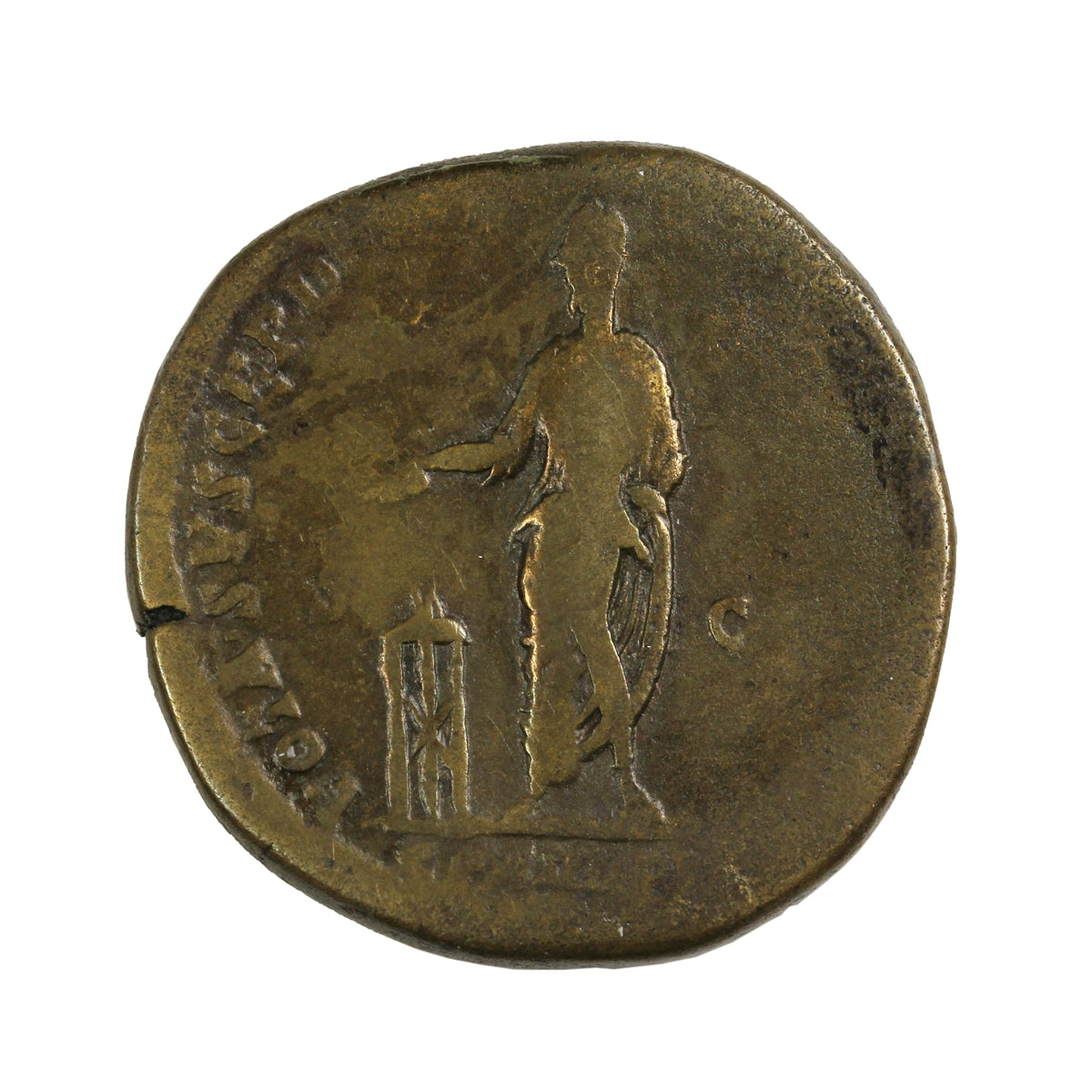Ancient Rome 184AD Commodus Brass Sestertius Very Fine (VF30) $