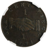 Sierra Leone Co. 1791 Cent Bronze NGC Certified XF40 BN