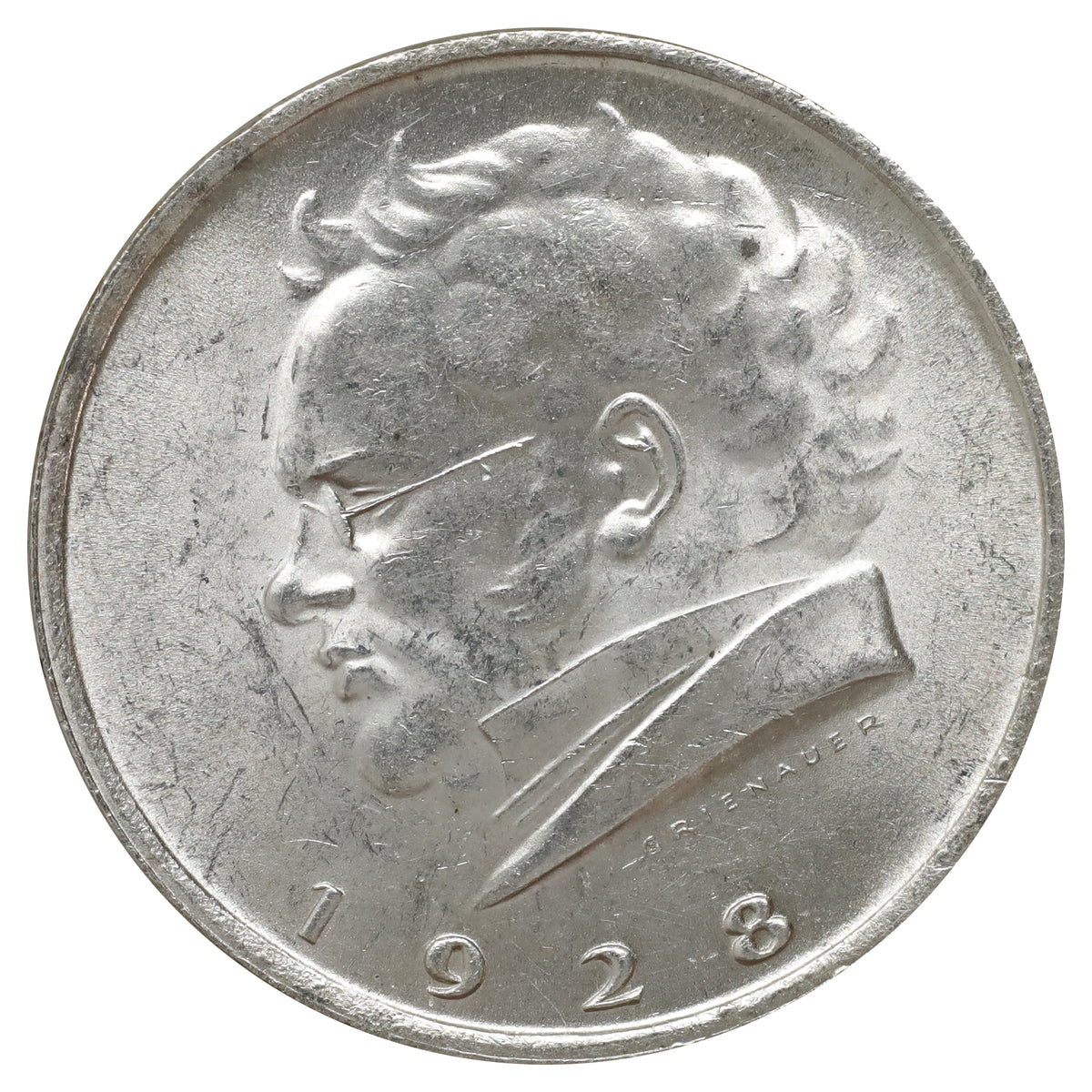 Austria 1928 2 Schillings Brilliant Uncirculated (MS63)