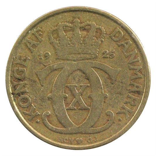 Denmark 1925HCNGJ 2 Kroner Very Fine (VF20)