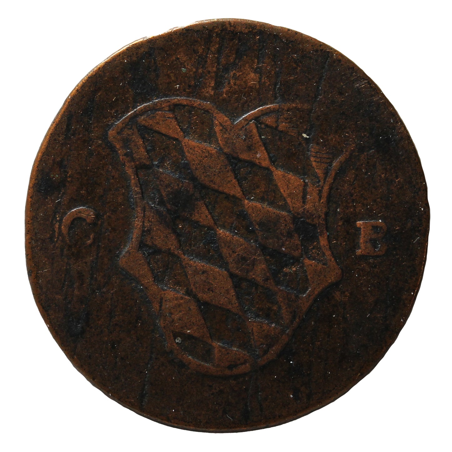 German States 1796 Bavaria 2 Pfennig Very Fine (VF20)