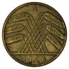 German Weimar Republic 1926A 10 Pfennig Almost Uncirculated (AU50)