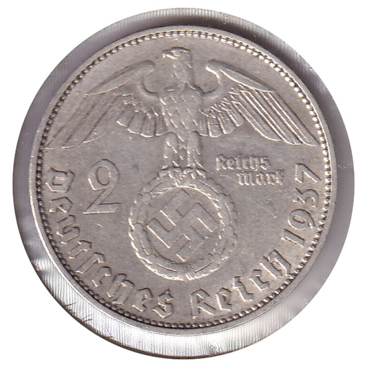 German Third Reich 1937D 2 Marks Extra Fine (EF40)