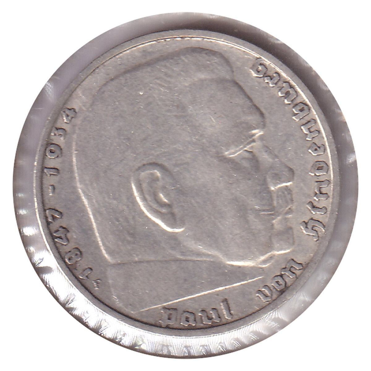 German Third Reich 1937F 2 Marks Extra Fine (EF40)