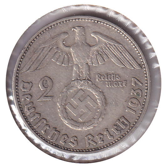 German Third Reich 1937G 2 Marks Extra Fine (EF40)