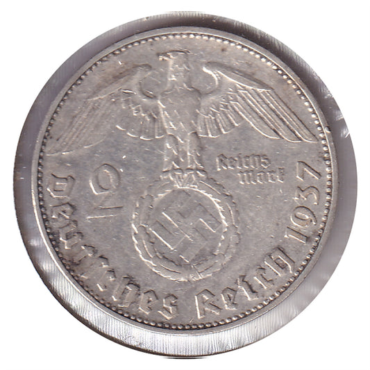 German Third Reich 1937J 2 Marks Extra Fine (EF40)