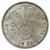 German Third Reich 1938A 2 Marks Almost Uncirculated (AU50)