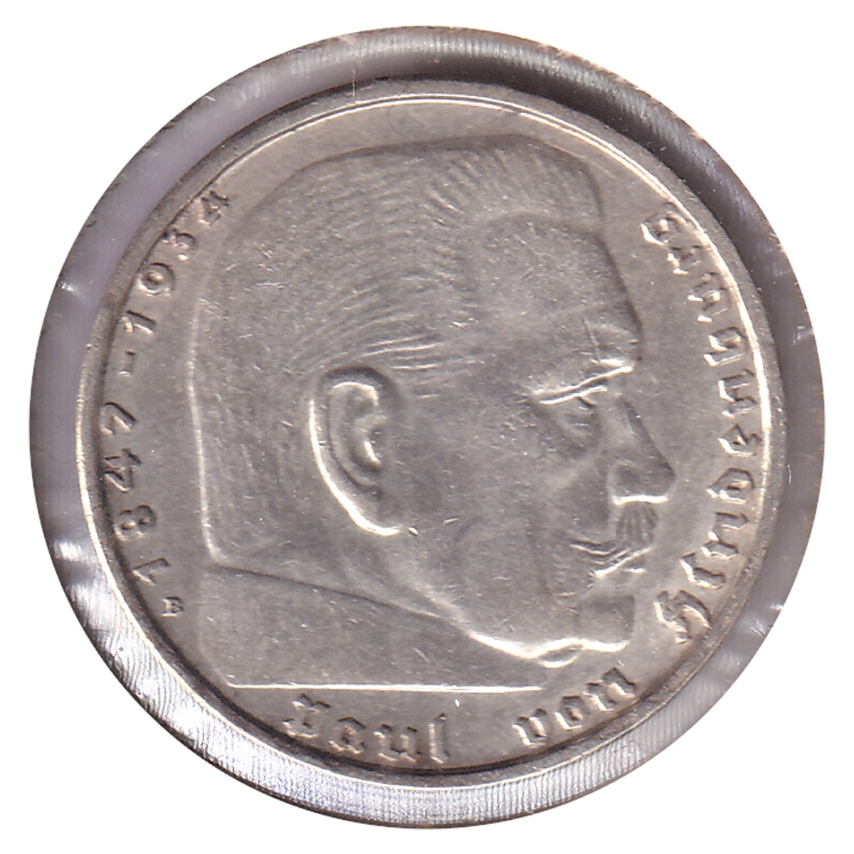 German Third Reich 1938B 2 Marks Almost Uncirculated (AU50)
