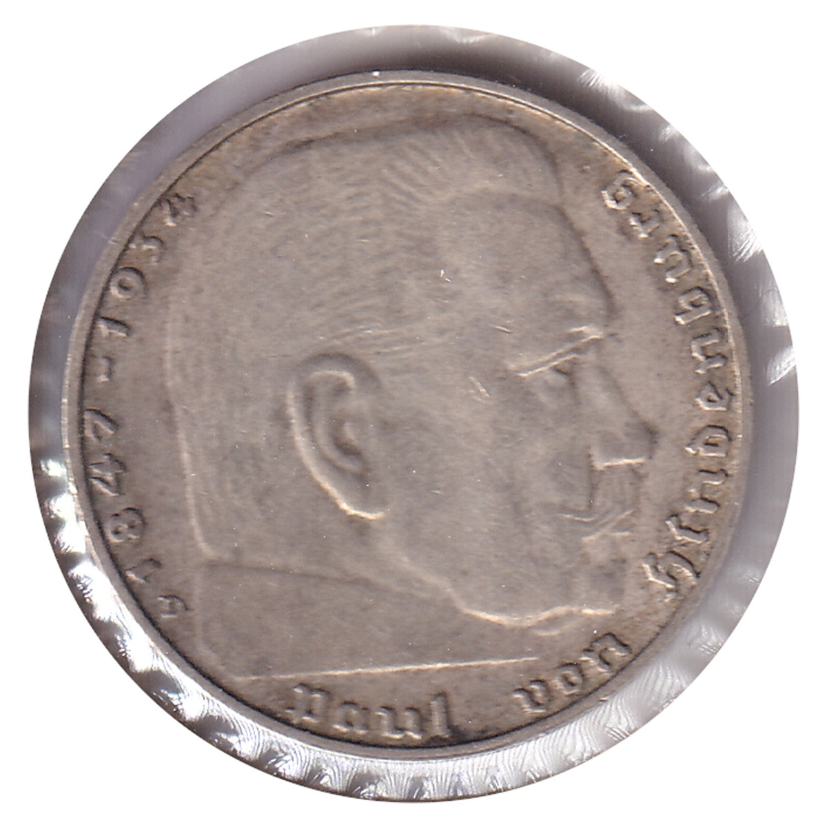 German Third Reich 1939D 2 Marks Extra Fine (EF40)