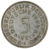 Germany 1951F 5 Marks Extra Fine (EF40)