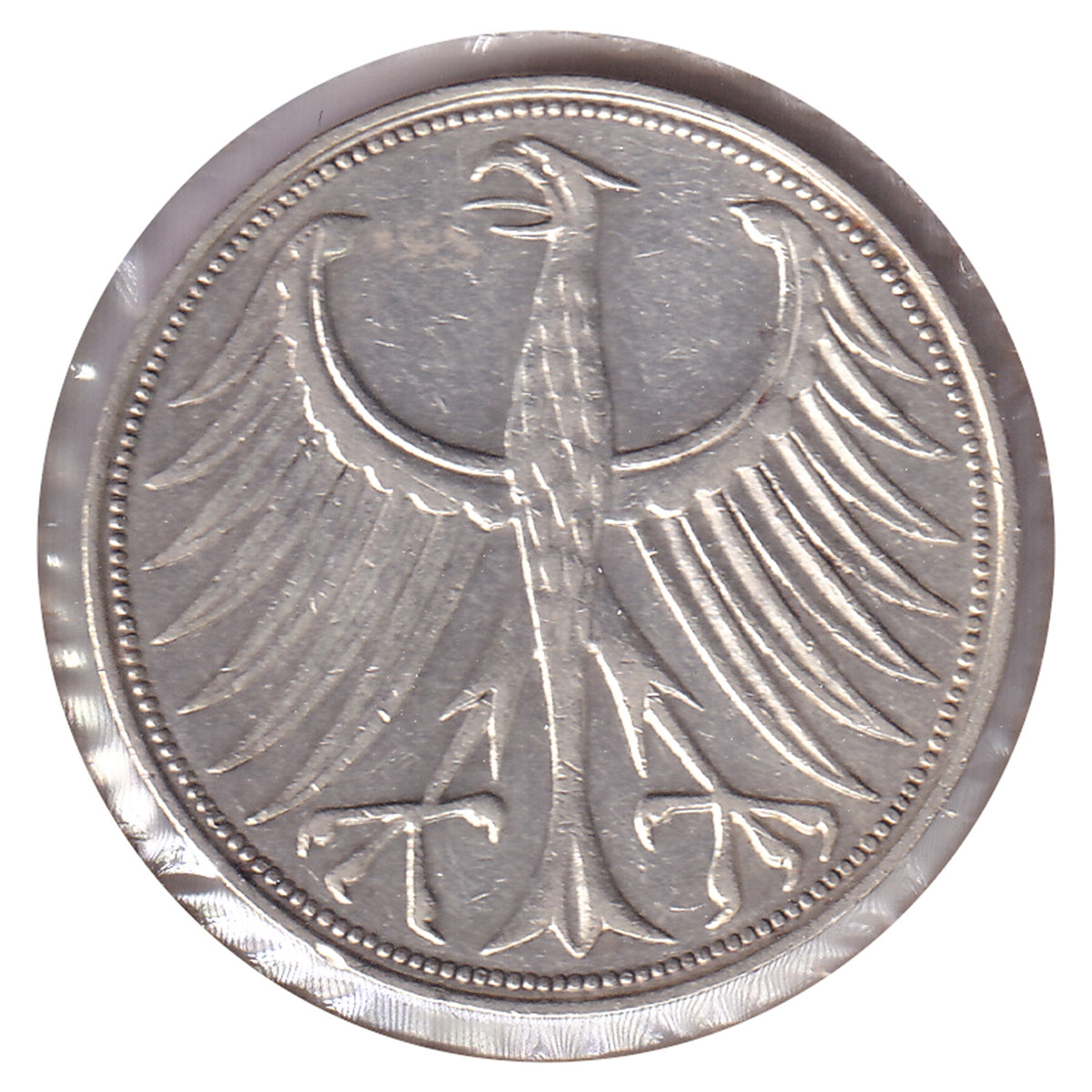 Germany 1956D 5 Marks Extra Fine (EF40) $