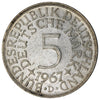 Germany 1967D 5 Marks Uncirculated (MS60)