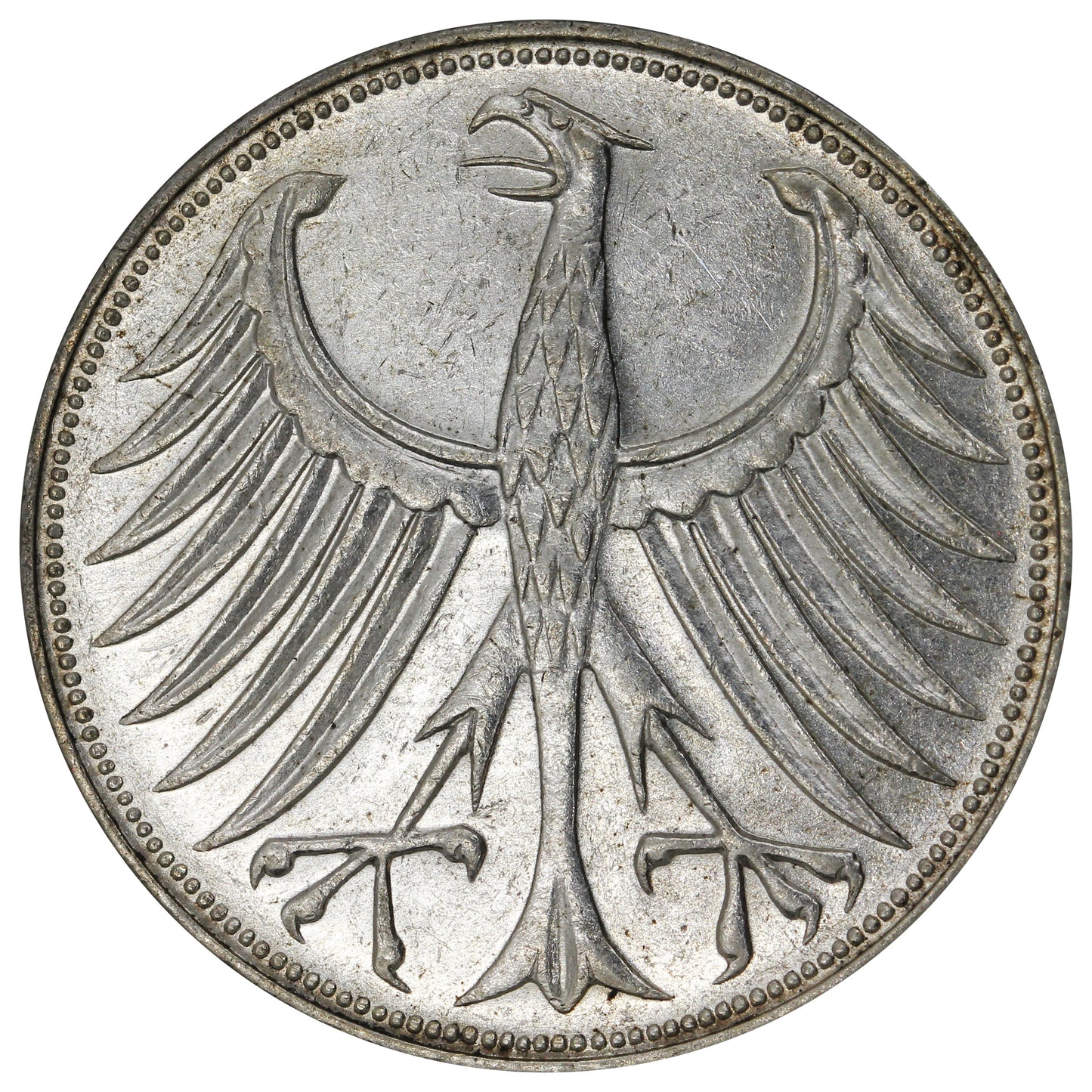 Germany 1967D 5 Marks Uncirculated (MS60)