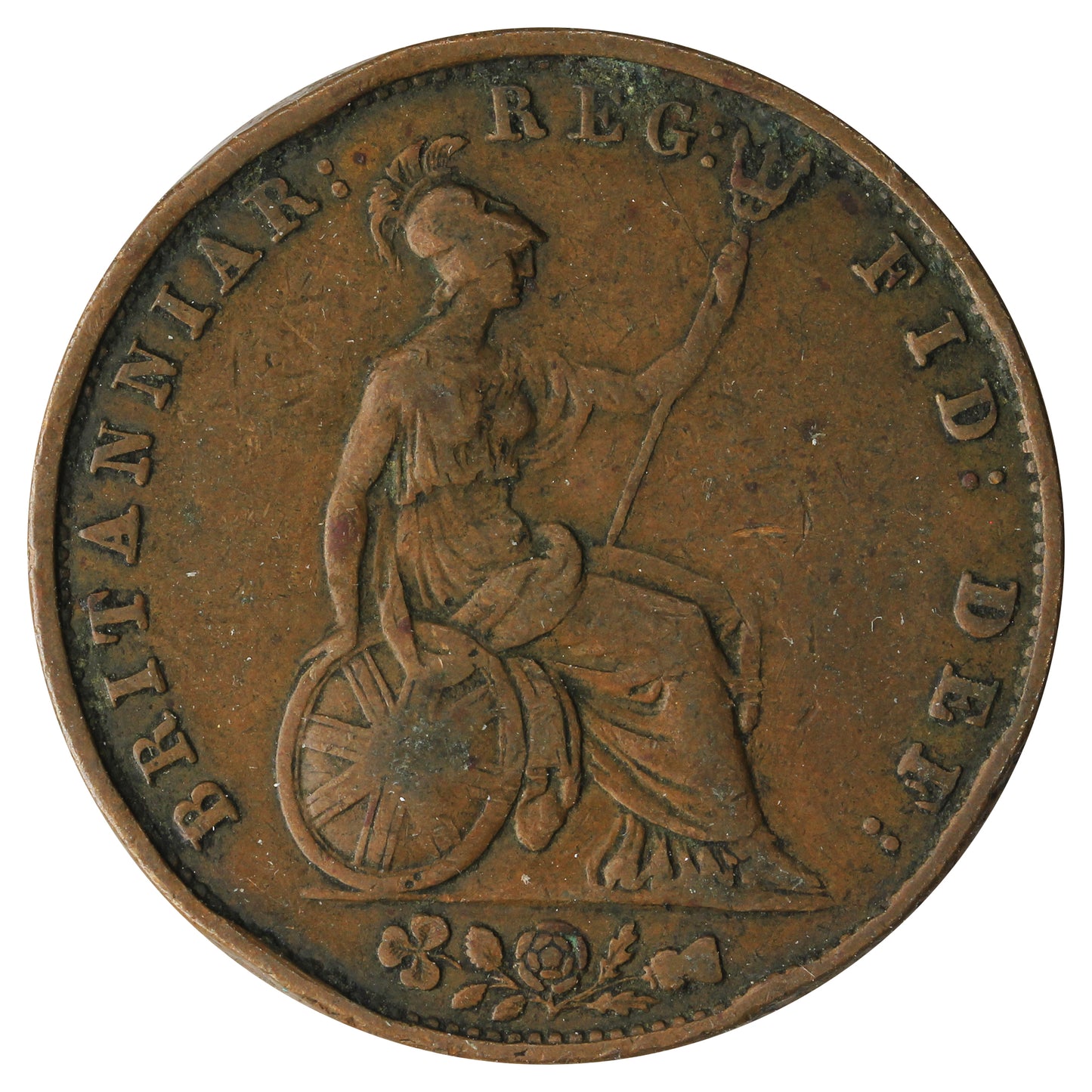 Great Britain 1853 1/2 Penny Fine (F12)