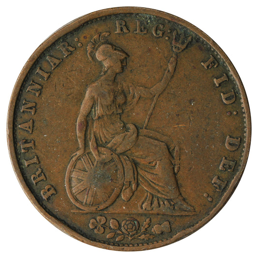 Great Britain 1853 1/2 Penny Fine (F12)