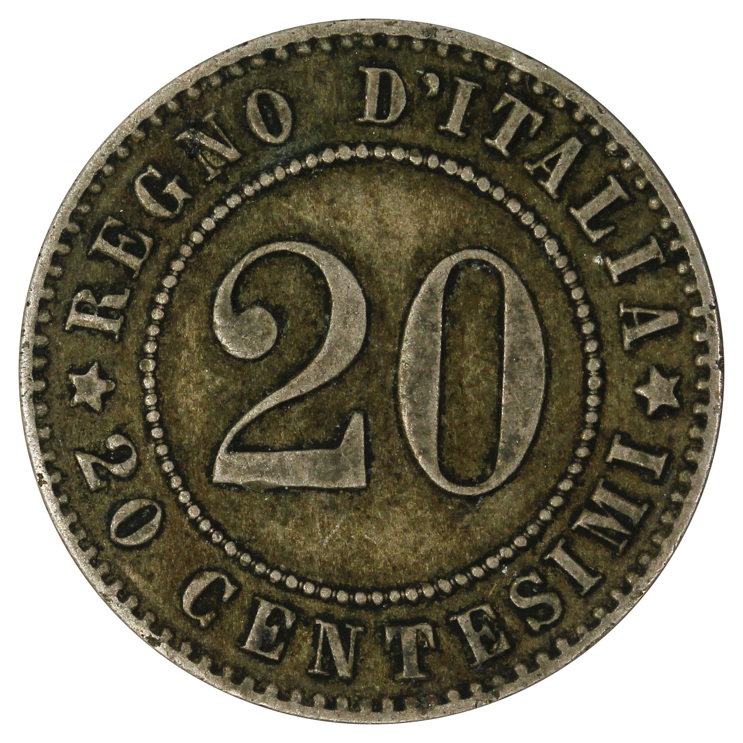 Italy 1894R 20 Centesimi Extra Fine (EF40)