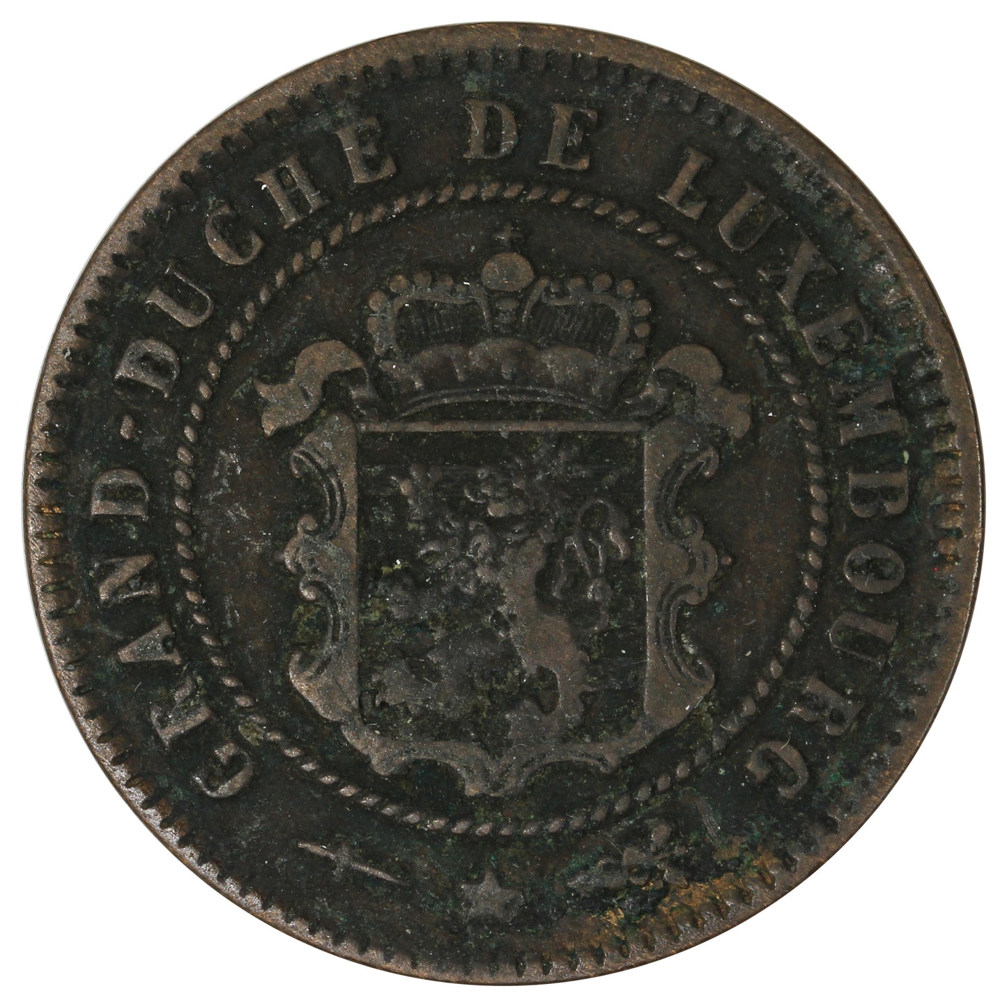 Luxemburg 1854 5 Centimes VF-EF (VF30)