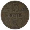 Norway 1916 5 Ore Fine (F12)