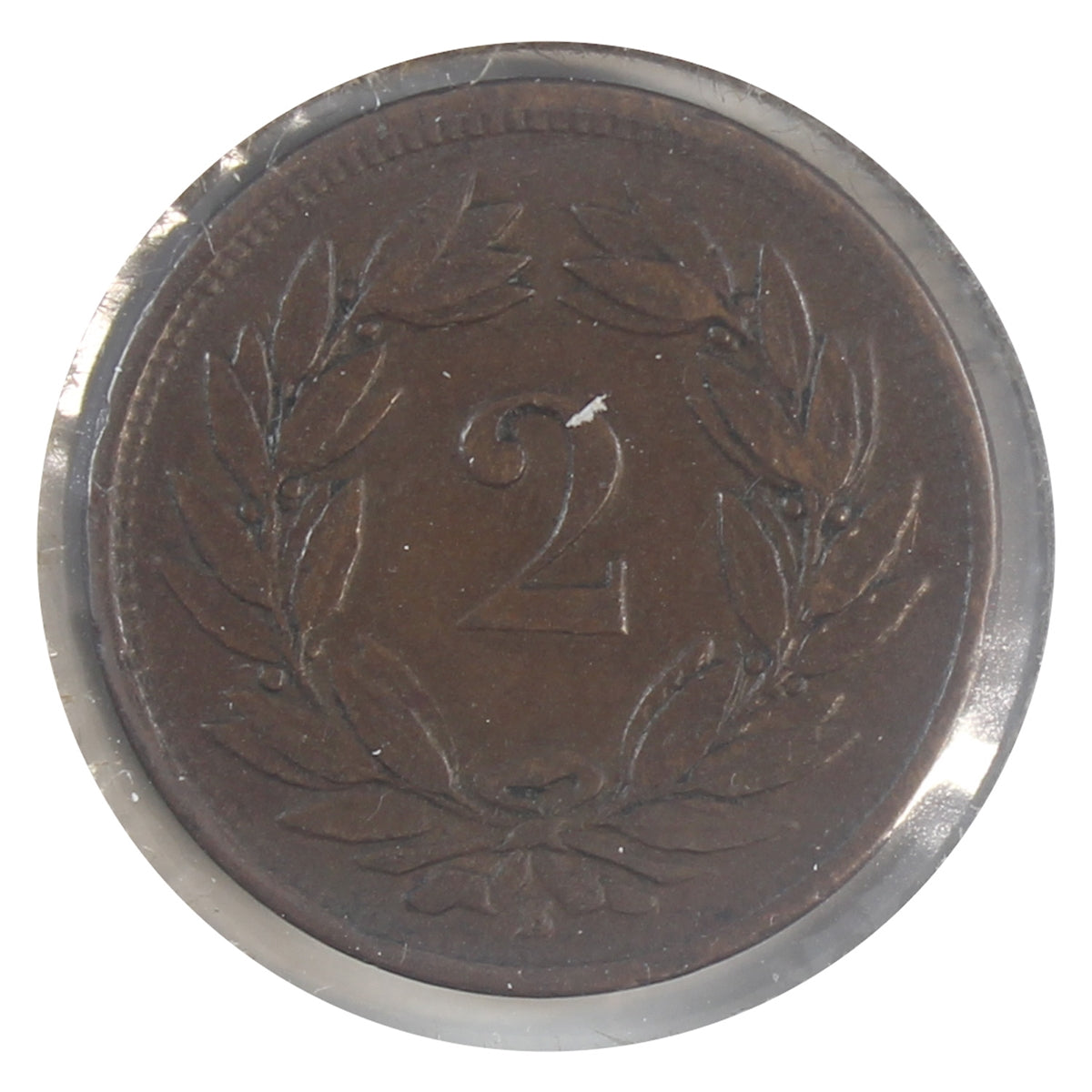 Switzerland 1866B 2 Rappen Extra Fine (EF40)