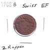 Switzerland 1908B 2 Rappen Extra Fine (EF40)