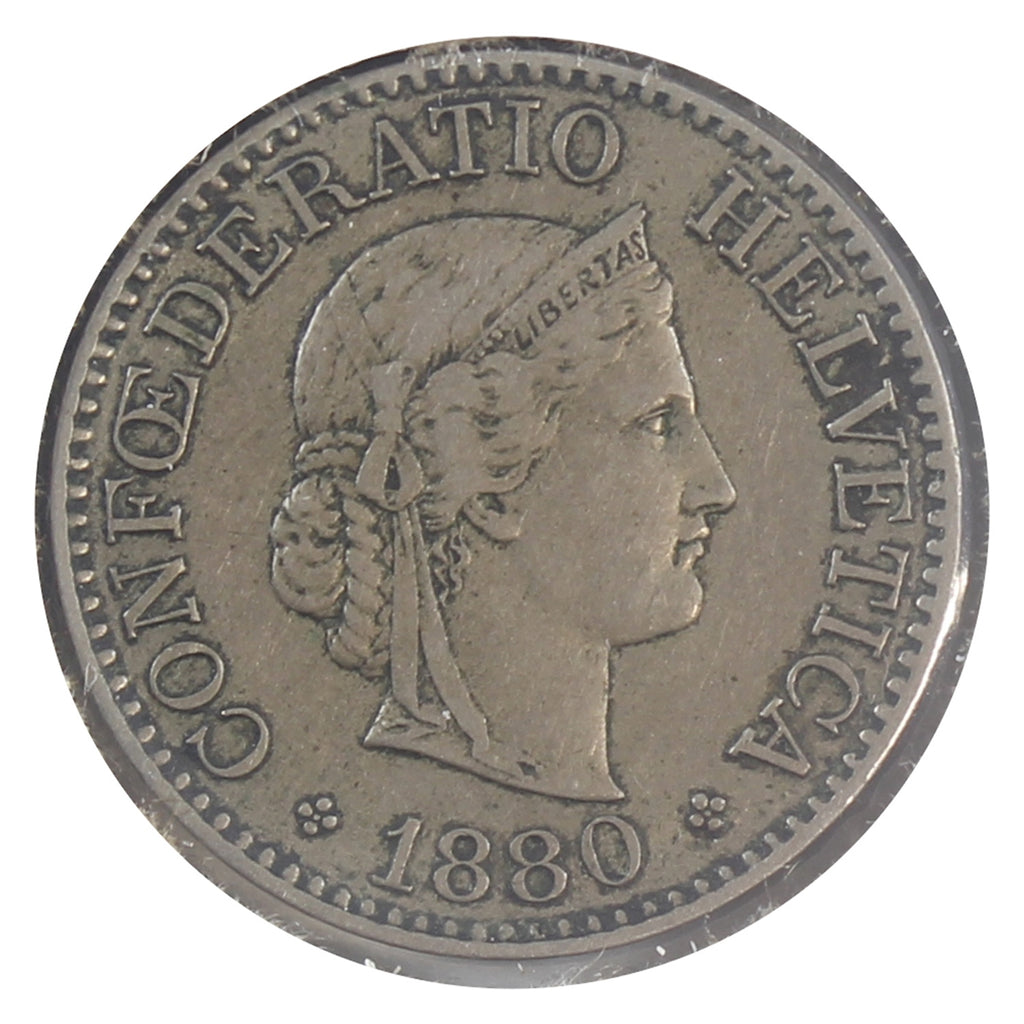 Switzerland 1880B 10 Rappen VF-EF (VF30)