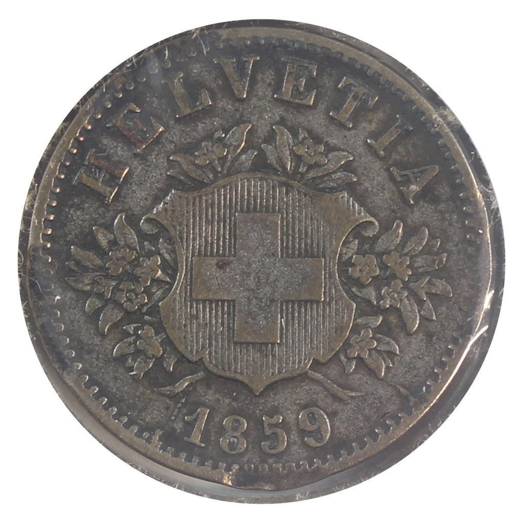 Switzerland 1859B 20 Rappen Very Fine (VF20)