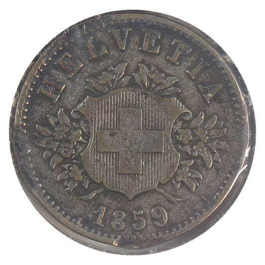 Switzerland 1859B 20 Rappen Very Fine (VF20)