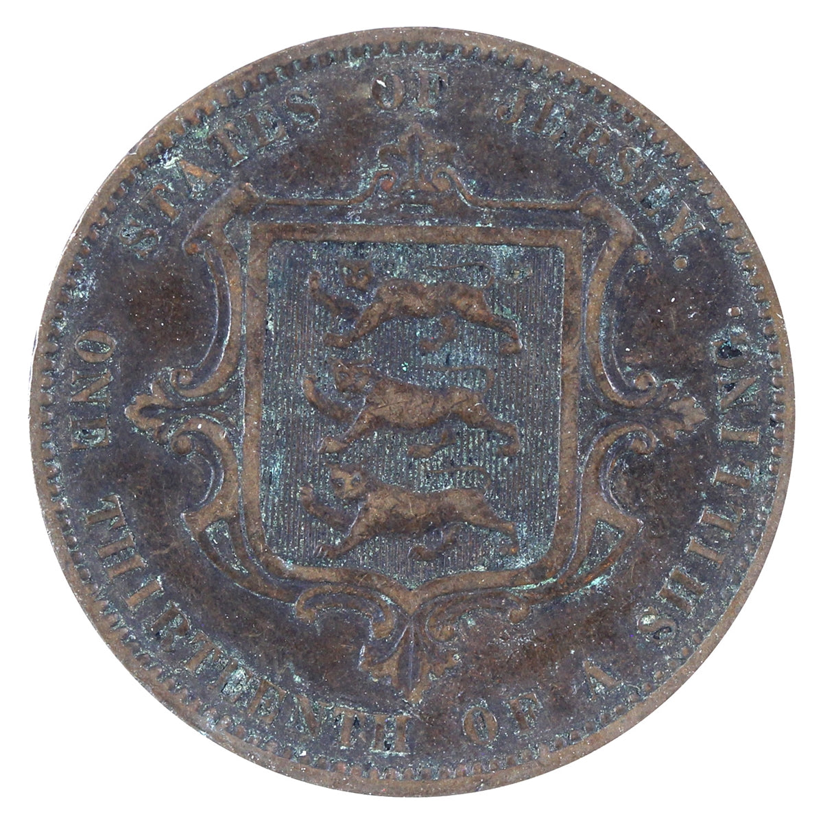 Jersey 1866 1/13 Shilling Extra Fine (EF40)
