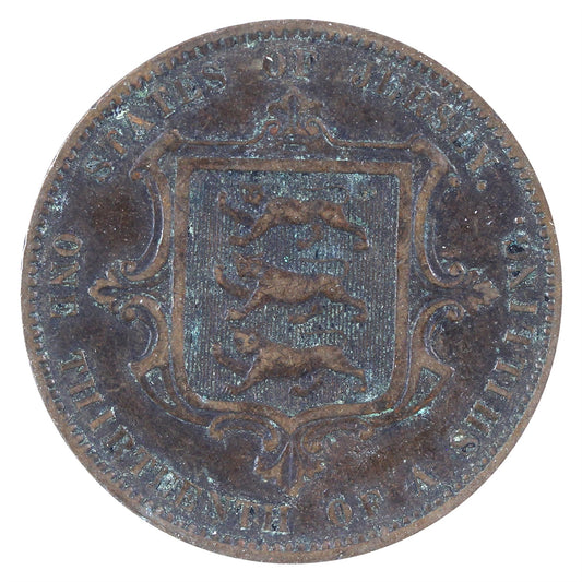 Jersey 1866 1/13 Shilling Extra Fine (EF40)