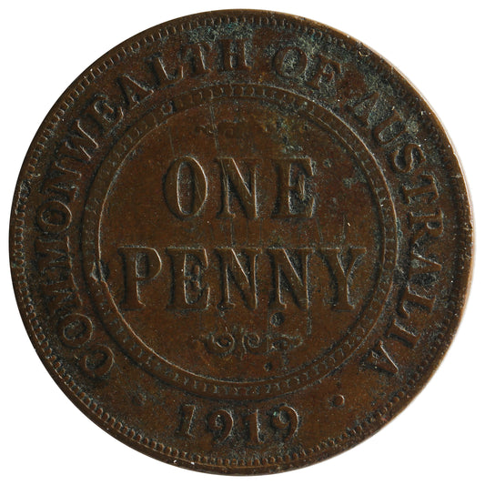 Australia 1919 Penny VF-EF (VF-30)