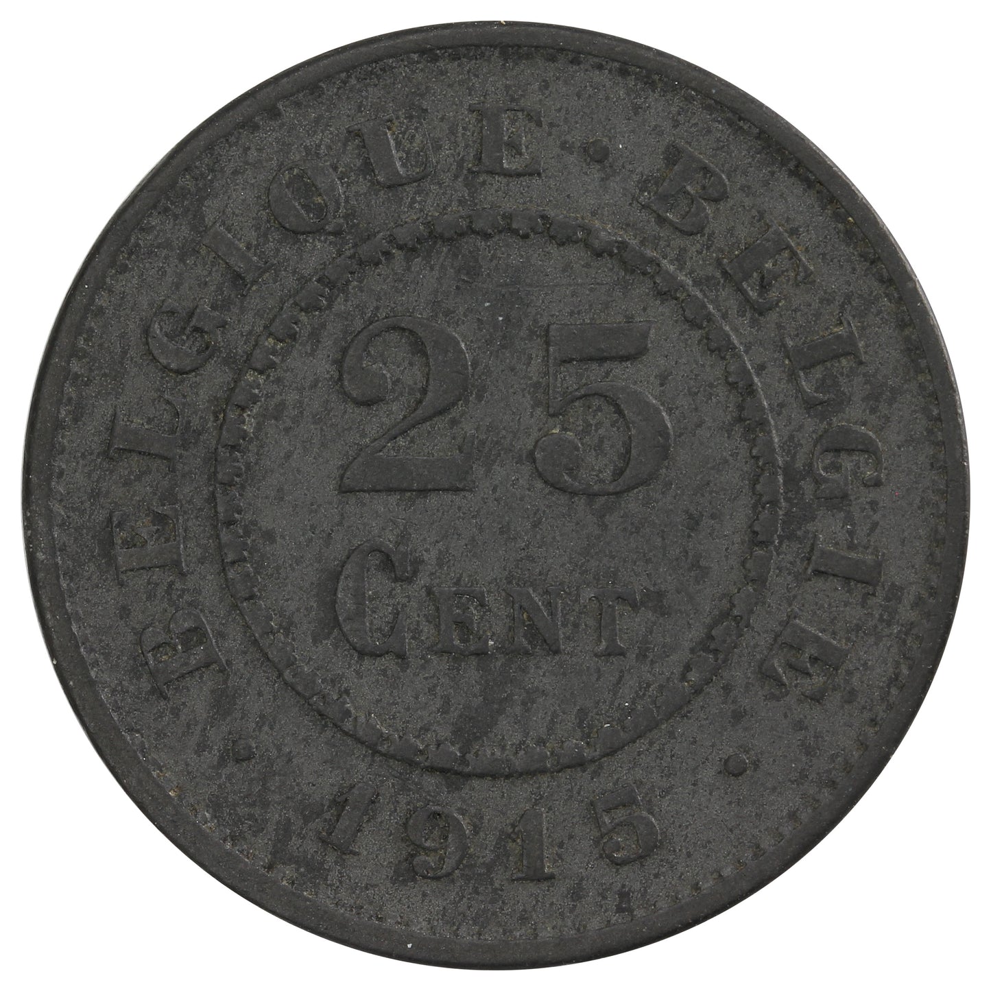 Belgium 1915 25 Centimes Extra Fine (EF-40)