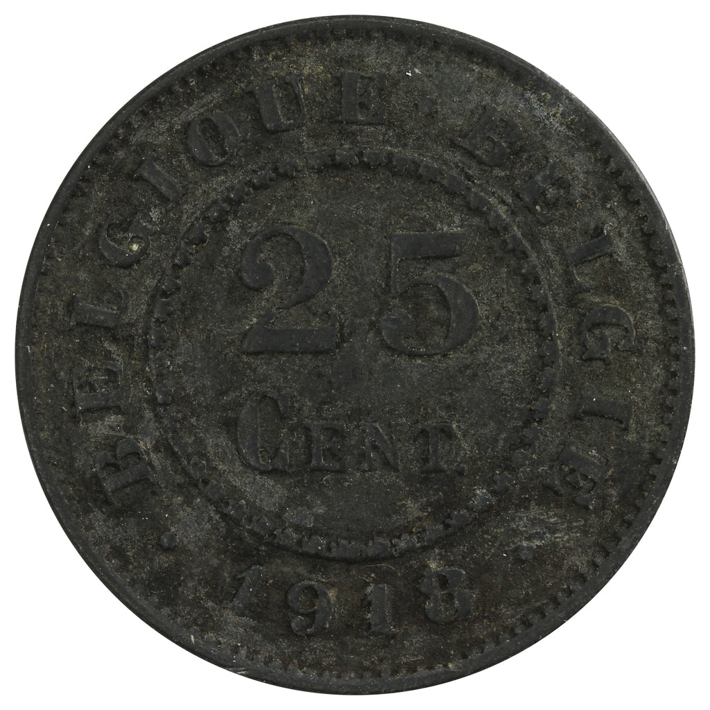 Belgium 1918 25 Centimes Extra Fine (EF-40)