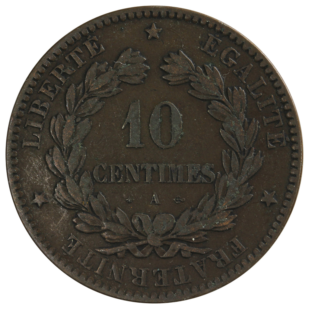 France 1871A 10 Centimes Extra Fine (EF40)