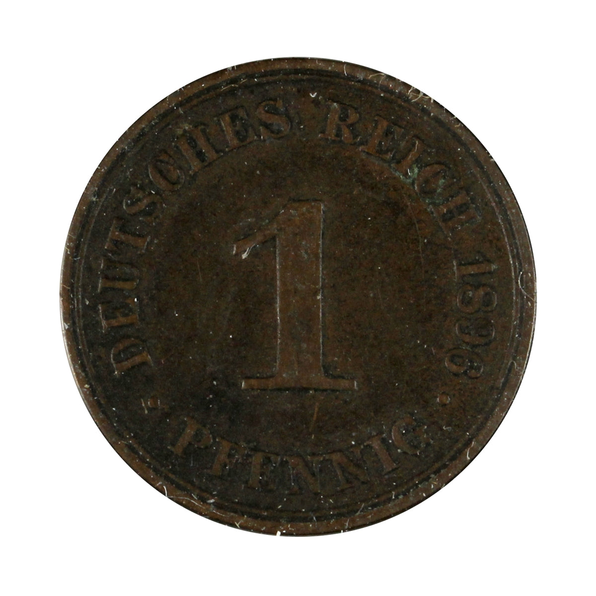 German Empire 1896A Pfennig Extra Fine (EF40)