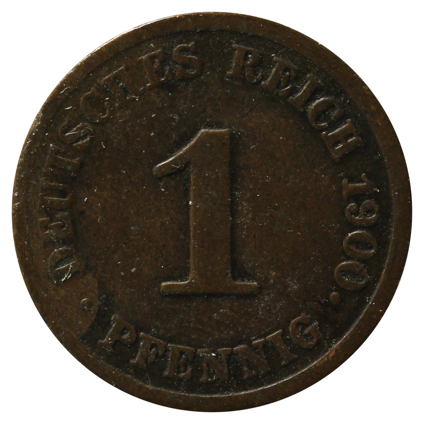 German Empire 1900J Pfennig Very Fine (VF20)