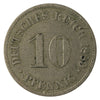 German Empire 1889J 10 Pfennig Extra Fine (EF40)