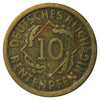 German Weimar Republic 1924F 10 Pfennig Very Fine (VF20)
