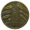 German Weimar Republic 1924F 10 Pfennig Very Fine (VF20)