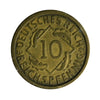 German Weimar Republic 1925E 10 Pfennig Extra Fine (EF40)